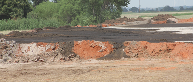 Figure 6 Temporary pit breach